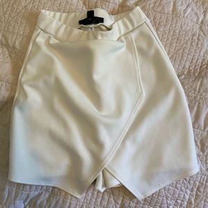 White envelope skirt